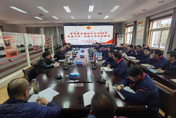 公司召開會(huì)議傳達(dá)集團(tuán)公司黨建工作、紀(jì)檢工作會(huì)議精神